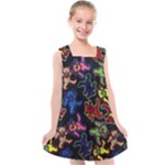 Bears Colors Dead Head Deadhead Grateful Dead Kids  Cross Back Dress