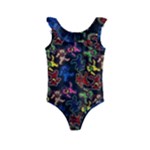 Bears Colors Dead Head Deadhead Grateful Dead Kids  Frill Swimsuit