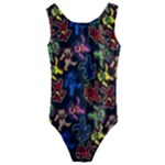 Bears Colors Dead Head Deadhead Grateful Dead Kids  Cut-Out Back One Piece Swimsuit