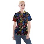 Bears Colors Dead Head Deadhead Grateful Dead Women s Short Sleeve Pocket Shirt