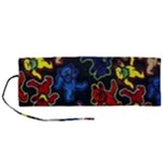 Bears Colors Dead Head Deadhead Grateful Dead Roll Up Canvas Pencil Holder (M)