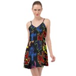 Bears Colors Dead Head Deadhead Grateful Dead Summer Time Chiffon Dress