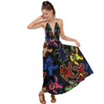 Bears Colors Dead Head Deadhead Grateful Dead Backless Maxi Beach Dress