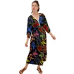 Bears Colors Dead Head Deadhead Grateful Dead Grecian Style  Maxi Dress