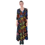 Bears Colors Dead Head Deadhead Grateful Dead Button Up Maxi Dress