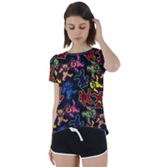 Short Sleeve Open Back T-Shirt 