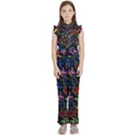 Bears Colors Dead Head Deadhead Grateful Dead Kids  Sleeveless Ruffle Edge Band Collar Chiffon One Piece