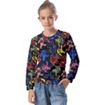 Bears Colors Dead Head Deadhead Grateful Dead Kids  Long Sleeve Tee with Frill 