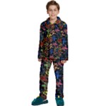 Bears Colors Dead Head Deadhead Grateful Dead Kids  Long Sleeve Velvet Pajamas Set