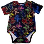 Bears Colors Dead Head Deadhead Grateful Dead Baby Short Sleeve Bodysuit