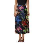 Bears Colors Dead Head Deadhead Grateful Dead Classic Midi Chiffon Skirt