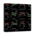 Chart Pattern Mini Canvas 8  x 8  (Stretched)