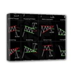 Chart Pattern Deluxe Canvas 14  x 11  (Stretched)