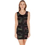 Chart Pattern Bodycon Dress