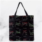 Chart Pattern Grocery Tote Bag