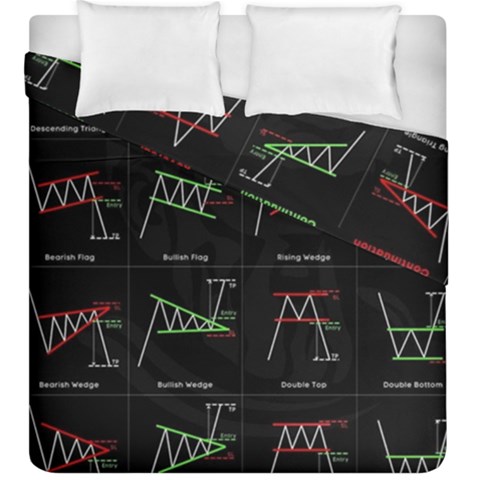 Chart Pattern Duvet Cover Double Side (King Size) from ArtsNow.com