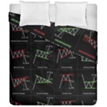 Chart Pattern Duvet Cover Double Side (California King Size)