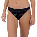 Chart Pattern Band Bikini Bottoms