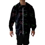 Chart Pattern Kids  Hooded Windbreaker