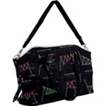 Chart Pattern Canvas Crossbody Bag