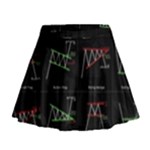 Chart Pattern Mini Flare Skirt