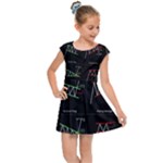 Chart Pattern Kids  Cap Sleeve Dress