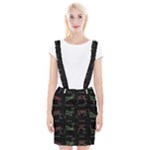 Chart Pattern Braces Suspender Skirt