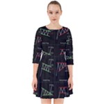 Chart Pattern Smock Dress