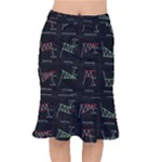 Chart Pattern Short Mermaid Skirt