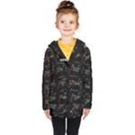 Chart Pattern Kids  Double Breasted Button Coat