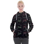 Chart Pattern Women s Hooded Pullover