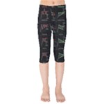 Chart Pattern Kids  Capri Leggings 