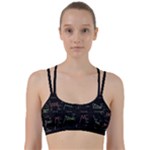 Chart Pattern Line Them Up Sports Bra