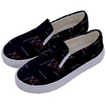 Chart Pattern Kids  Canvas Slip Ons