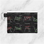 Chart Pattern Canvas Cosmetic Bag (Medium)