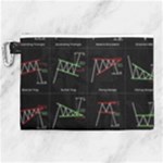 Chart Pattern Canvas Cosmetic Bag (XL)