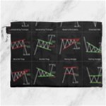 Chart Pattern Canvas Cosmetic Bag (XXL)