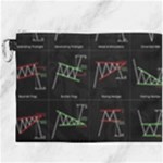 Chart Pattern Canvas Cosmetic Bag (XXXL)