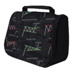 Chart Pattern Full Print Travel Pouch (Small)