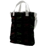 Chart Pattern Canvas Messenger Bag