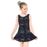 Chart Pattern Kids  Skater Dress Swimsuit