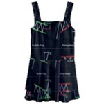 Chart Pattern Kids  Layered Skirt Swimsuit