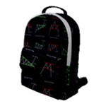 Chart Pattern Flap Pocket Backpack (Large)