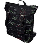 Chart Pattern Buckle Up Backpack