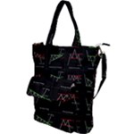 Chart Pattern Shoulder Tote Bag