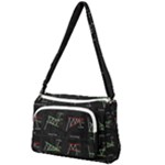 Chart Pattern Front Pocket Crossbody Bag