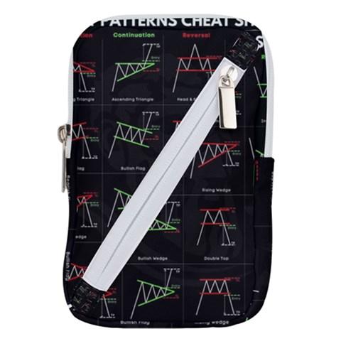 Chart Pattern Belt Pouch Bag (Large) from ArtsNow.com