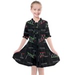 Chart Pattern Kids  All Frills Chiffon Dress