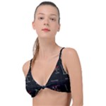 Chart Pattern Knot Up Bikini Top