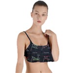 Chart Pattern Layered Top Bikini Top 